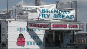 The fry bread stand...don't know what it has to do with Indians